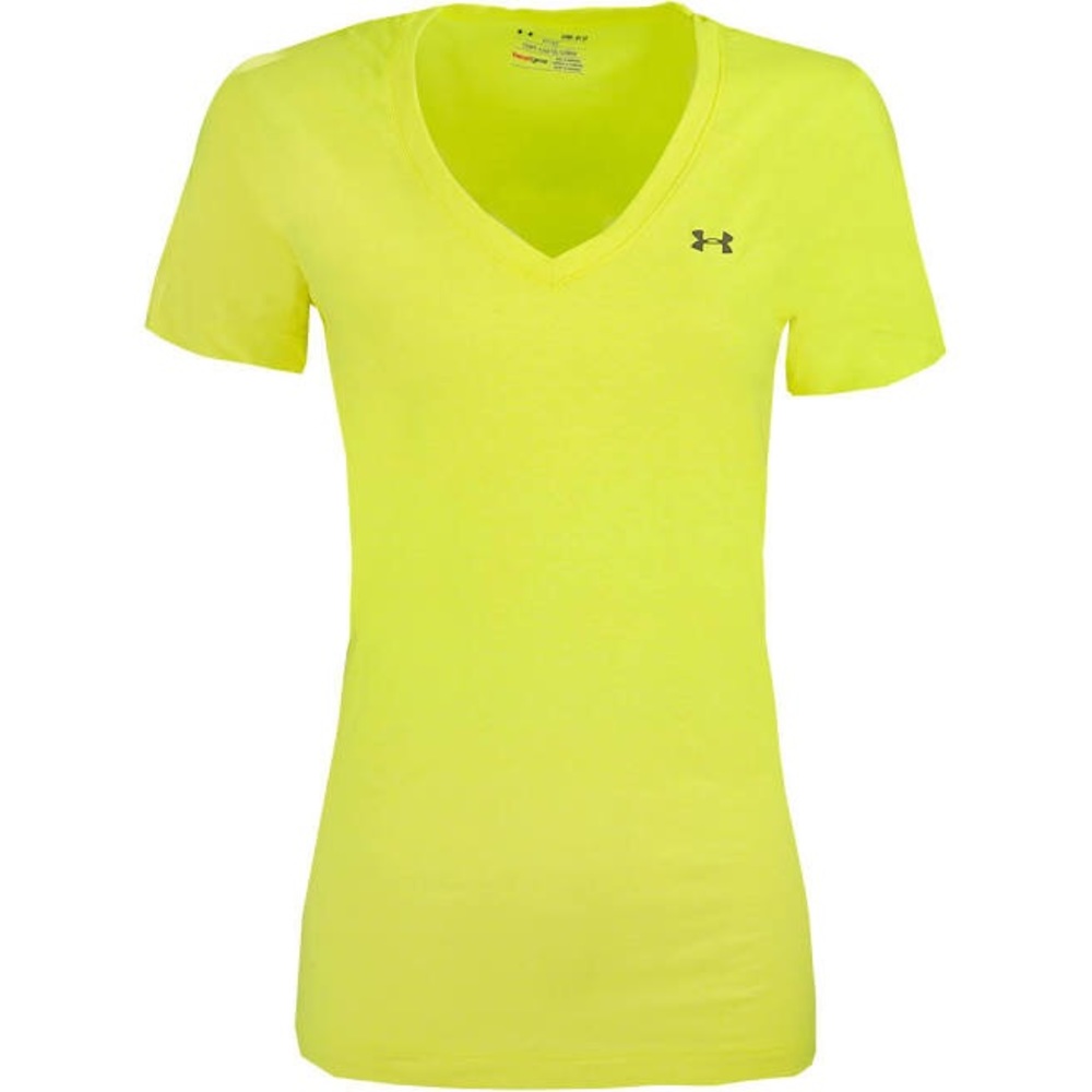 NWT Under Armour Neon Yellow Semi-Fitted Top (Med)